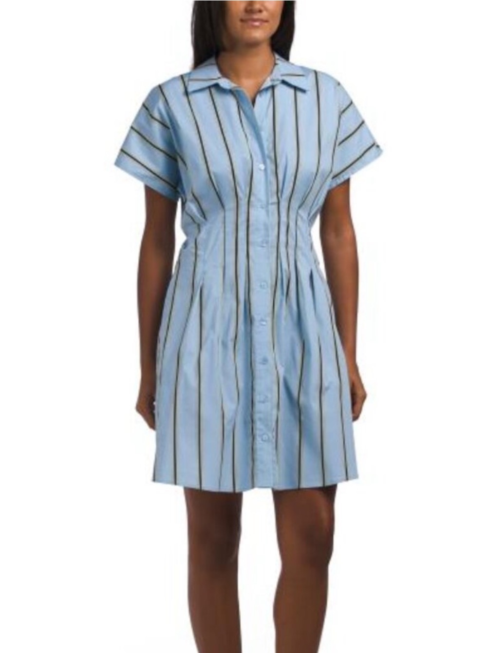 Nwt Rachel Zoe Striped Button-Front Small Mini Dress